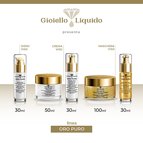 Crema Facial Para Pieles Maduras Efecto Lifting Inmediato - Con Oro Coloidal, Acido Hialuronico Antiedad, Betaína Y Agua De Rosa De Damasco 50Ml