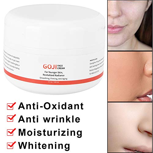 Crema hidratante de 100 ml, crema facial antiarrugas y antienvejecimiento con bayas de Goji