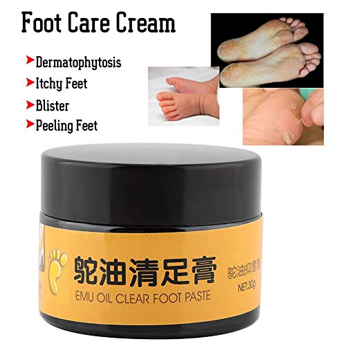 Crema para el cuidado de los pies, 30G Extractos de plantas Pies suaves Desodorante Hidratante Ungüento Crema de talón agrietado Para Beriberi Picazón en las ampollas Pies Peeling