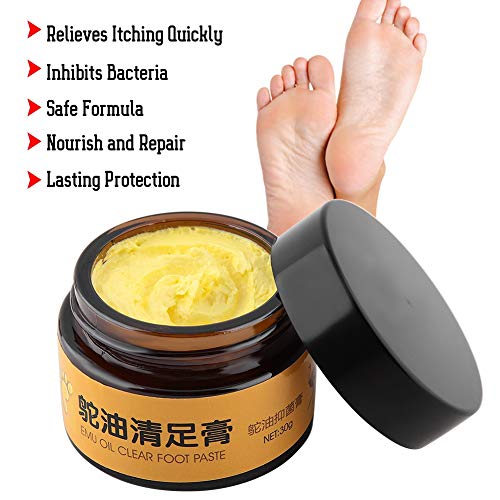 Crema para el cuidado de los pies, 30G Extractos de plantas Pies suaves Desodorante Hidratante Ungüento Crema de talón agrietado Para Beriberi Picazón en las ampollas Pies Peeling