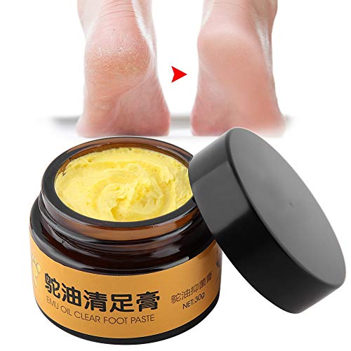 Crema para el cuidado de los pies, 30G Extractos de plantas Pies suaves Desodorante Hidratante Ungüento Crema de talón agrietado Para Beriberi Picazón en las ampollas Pies Peeling