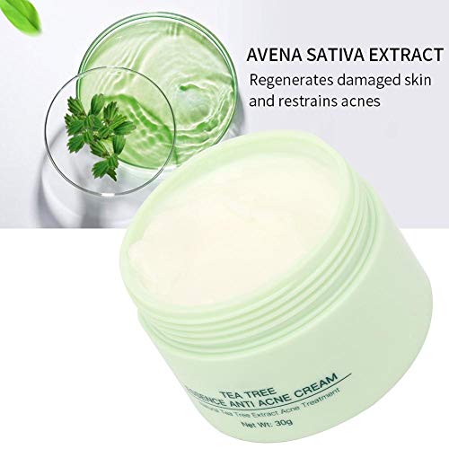 Crema para el Tratamiento del Acné Crema de Suero de Cara de árbol de Té para la Reparación Anti-acné Crema Reparadora de la Piel