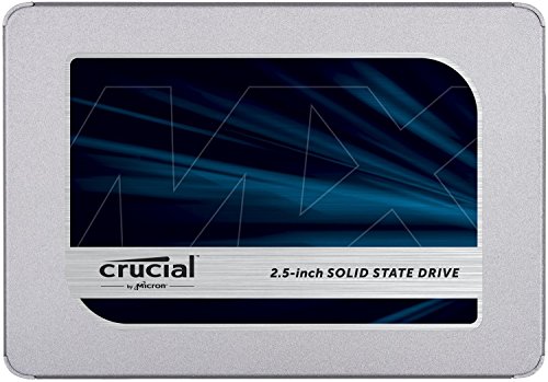 Crucial MX500 250GB CT250MX500SSD1 Unidad interna de estado sólido-hasta 560 MB/s (3D NAND, SATA, 2.5 Pulgadas)