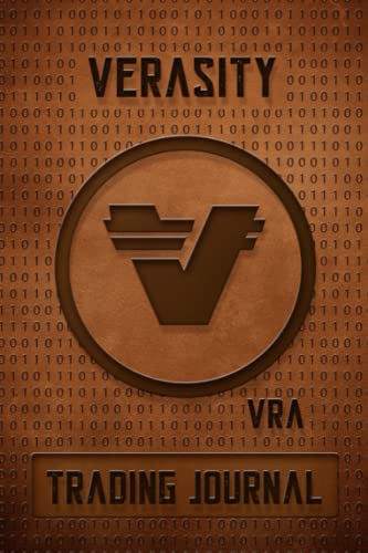 Cryptocurrency Trading Tracker Journal: Crypto Portfolio Tracker: Verasity VRA 6" x 9" Dark Brown Leather-Look Design, Cryptocurrency Gifts for Him and Crypto Lovers and Traders