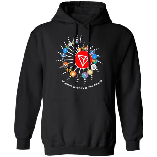 Cryptocurrency TRON TRX Crypto es el futuro Pullover Hoodie, Negro, M