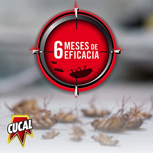 Cucal Insecticida Trampa Cucarachas Doble Cebo (6 unidades), trampas para cucarachas con hasta 6 meses de eficacia, elimina cucarachas por contagio