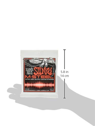 Cuerdas de guitarra eléctrica Ernie Ball Skinny Top Heavy Slight Slinky M-Steel - Indicador 10-52