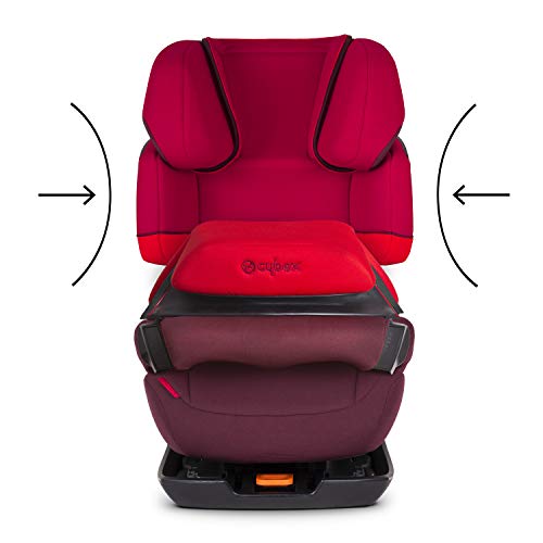 Cybex Silver Pallas-Fix 514110001 Silla de Coche Grupo 1/2/3, 2 en 1, para Niños, Morado (Purple Rain)