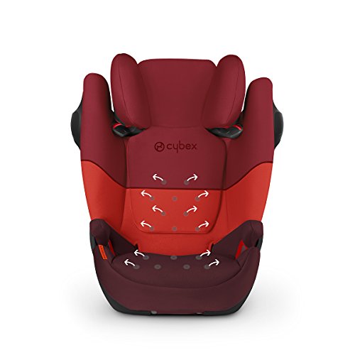 Cybex Silver - Silla de coche 2 en 1 para niños Pallas 2-Fix M SL, grupo 1/2/3 (9-36 kg), desde los 9 meses hasta los 12 años aprox., sin Isofix, purple rain