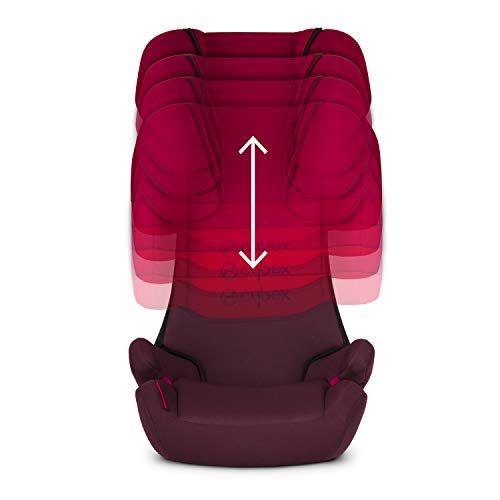 CYBEX Silver Silla de coche para niños Solution X, Grupo 2/3 15-36 kg, Desde los 3 hasta los 12 años aprox., Sin Isofix, Purple Rain