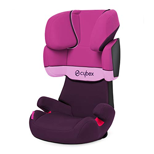 CYBEX Silver Silla de coche para niños Solution X, Grupo 2/3 15-36 kg, Desde los 3 hasta los 12 años aprox., Sin Isofix, Purple Rain