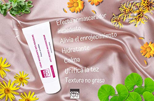 CYTOLROSE® CC Cream 40 ml, Crema teñida enmascarante anti-enrojecimiento para pieles sensibles - Basado en oligoelementos marinos y extractos de plantas - Sombra universal.