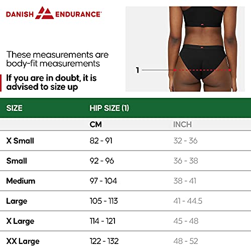 DANISH ENDURANCE Braguitas de Algodón orgánico, Pack de 3, Corte Bikini, Ropa Interior de Mujer Elástica y Cómoda, Certificado Oeko-Tex (Multicolor (1x Negro, 1x Gris, 1x Rosa Frambuesa), M)