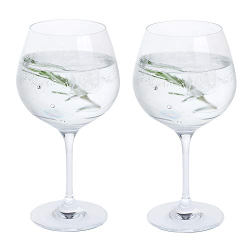 Dartington Crystal Gin y Tonic Copa Gafas, Cristal, Transparente, 2 Unidades