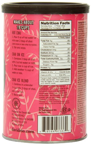 David Rio Chai Mix, Flamingo Vanilla, 11.9 Ounce