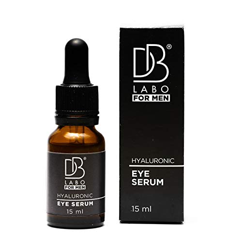 DB Labo Siero dE Acido Ialuronico para Contorno De ojos para hombre - Made In Italy Certificato Bio - Antiarrugas y anti-ojeras con Estractos de Rosa Damascena