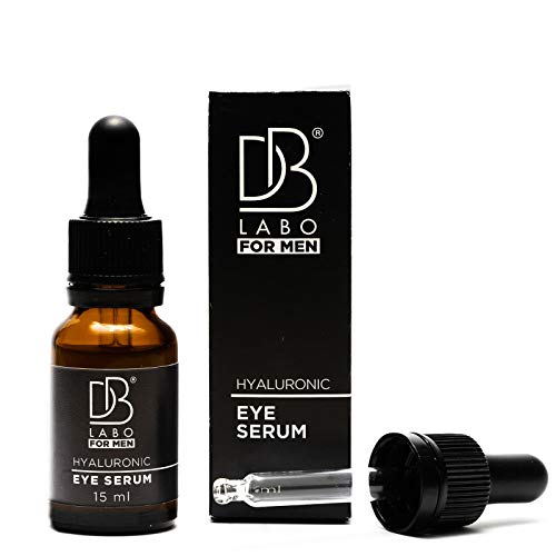 DB Labo Siero dE Acido Ialuronico para Contorno De ojos para hombre - Made In Italy Certificato Bio - Antiarrugas y anti-ojeras con Estractos de Rosa Damascena