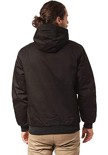 DC Shoes Earl Padded - Chaqueta Acolchonada Con Capucha Para Hombre Chaqueta Acolchonada Con Capucha, Hombre, black, XS