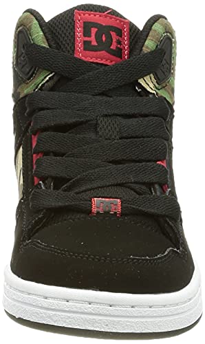 DC Shoes Pure Hi-Zapatillas de Piel, Negro, 31 EU