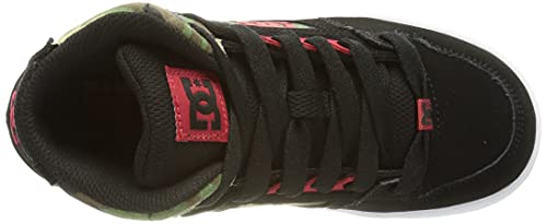 DC Shoes Pure Hi-Zapatillas de Piel, Negro, 31 EU