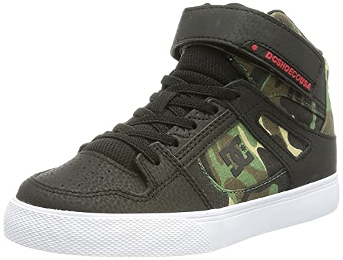 DC Shoes Pure High-Top Ev-Zapatillas de Piel, Negro, 27.5 EU