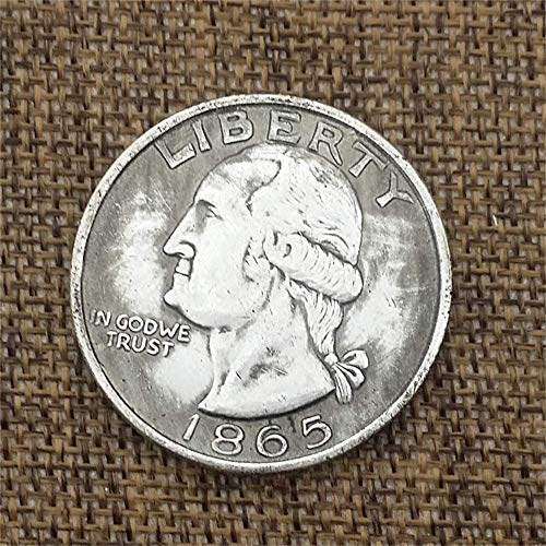 DDTing Liberty Morgan Dollars 1865 Monedas de un dólar Águila - Monedas de Gran América-Moneda Antigua Conmemorativa No Circulada-Descubra la Historia de las Monedas de Estados Unidos Bueno Servicio