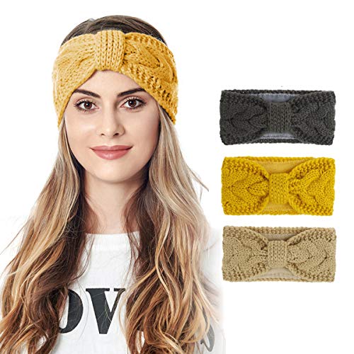 DEBAIJIA Diadema Mujer Lnvierno Conjunto Cinta Hembra Turbante Cintas De Pelo Elástico Niñas Otoño Calentador Anchas Banda Cabello Accesorio