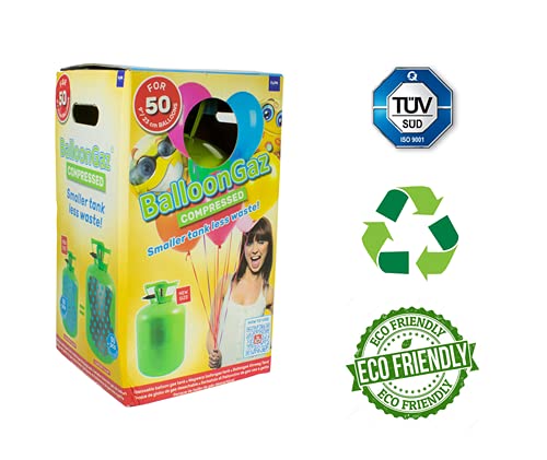 Deguizland - Botella de Helio XL50 para inflar 50 Globos de 23 cm (no incluidos)