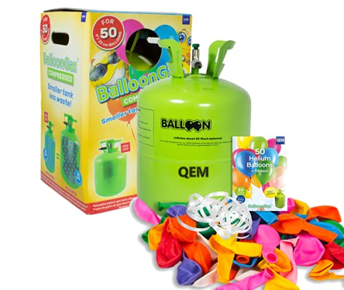 Deguizland - Botella de Helio XL50 para inflar 50 Globos de 23 cm (no incluidos)