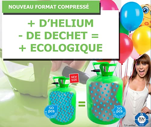 Deguizland - Botella de Helio XL50 para inflar 50 Globos de 23 cm (no incluidos)