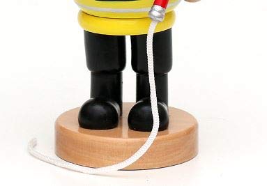 Dekohelden24 Figura de Bombero de Madera, 8 x 7 x 16 cm.