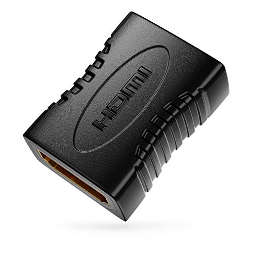 deleyCON Acoplamiento HDMI Adaptador Conector - Toma HDMI (Tipo A) para Toma HDMI (Tipo A) - HDR ARC 3D 4K 2160p Full HD 1080p Beamer LCD LED Plasma TV Monitor