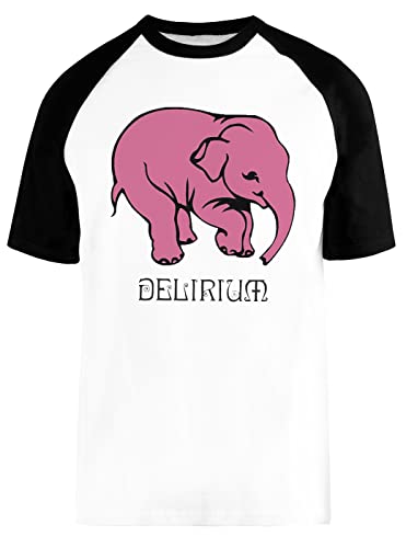 Delirium Elephant Blance Camiseta De Béisbol Mangas Cortas Unisex Tamaño XXXL White Baseball tee Tshirt Size XXXL