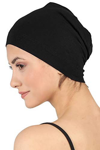 Deresina Gorros para Dormir Oncológicos y para Quimioterapia (Negro)