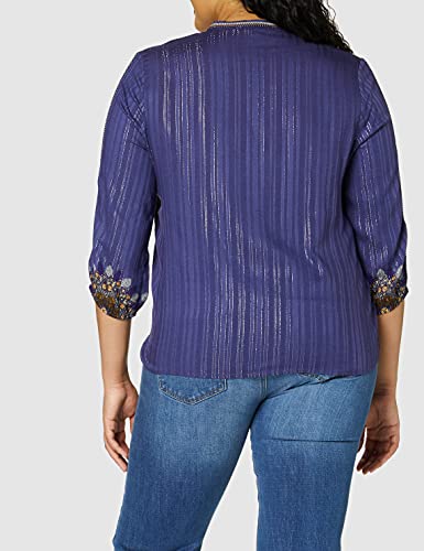 Desigual Blus_Salina, Azul, S para Mujer