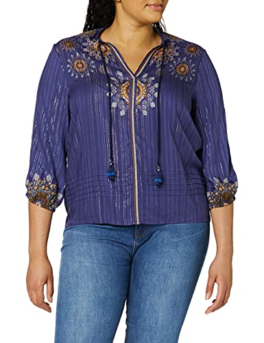 Desigual Blus_Salina, Azul, S para Mujer