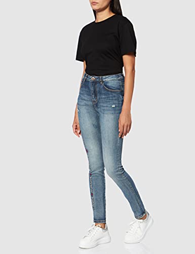 Desigual Trousers FRATERNITÉ Vaqueros Skinny, Azul (Denim Baby Blue 5034), No Aplica para Mujer