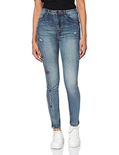 Desigual Trousers FRATERNITÉ Vaqueros Skinny, Azul (Denim Baby Blue 5034), No Aplica para Mujer