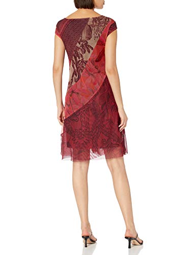 Desigual Vest_Houston Vestido Informal, Rojo, XS para Mujer