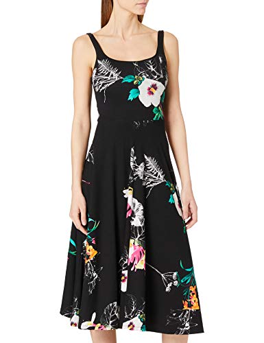 Desigual Vest_Nueva York Vestido Casual, Negro, XS para Mujer