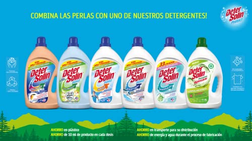 Detersolin Perlas Suavizante para la Ropa 96 Lavados (Pack 6 x 275 gr), Perfume Blue Fresh