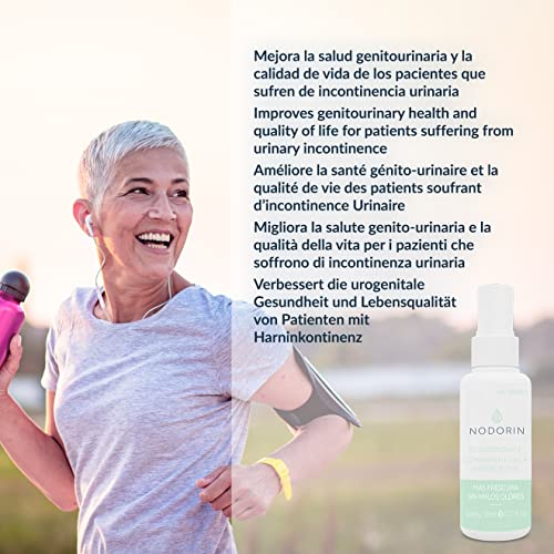 Devicare – Nodorin – Spray antiséptico y desodorizante íntimo – Ayuda a prevenir malos olores en personas con pérdidas de orina, menstruación o flujo vaginal – 30 ml