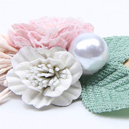 Diademas Peral bebé Vendas de la Flor Hecha a Mano for niñas Paquete de Nylon elástico Pelo de la Venda del bebé recién Nacido Hairband del Tocado de los Accesorios del Pelo (Color : G)