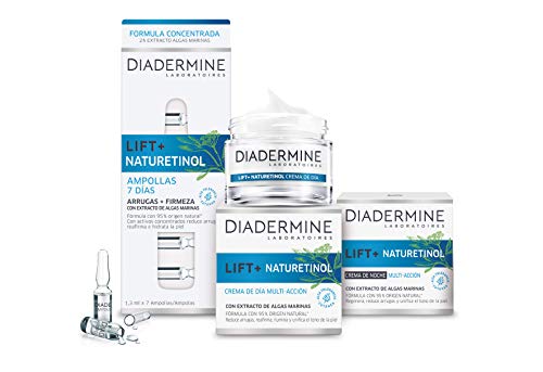 Diadermine - Lift + Crema de Día Naturetinol - 50ml - Reduce arrugas, reafirma e hidrata la piel - Nuestra alternativa al Retinol - 95% ingredientes origen natural