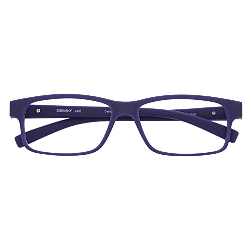 DIDINSKY Gafas de Presbicia con Filtro Anti Luz Azul para Ordenador. Gafas Graduadas de Lectura para Hombre y Mujer con Cristales Anti-reflejantes. Indigo +2.0 – THYSSEN