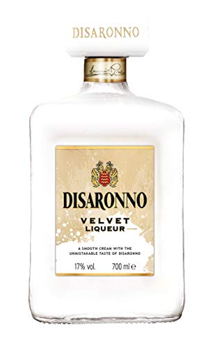 Disaronno Licor de crema velvet - 70cl - Pack con dos vasos cristal blanco de regalo