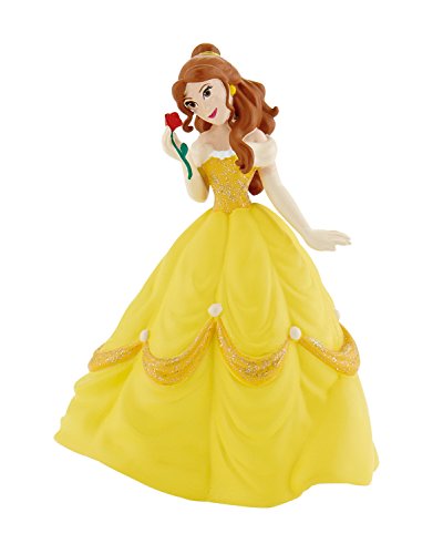 Disney Bullyland 12401 - Figura de Bella de la película de Walt Bella y la Bestia, Aprox. 4'', Ideal como Topper de Tarta y Regalo para Que los niños jueguen con fantasía