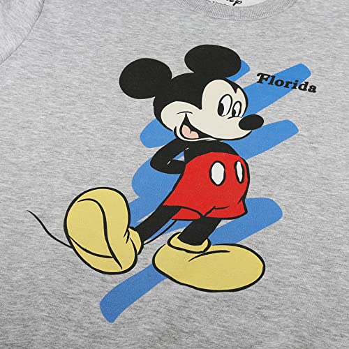 Disney Mickey Florida Suéter pulóver, Gris, 42 para Mujer