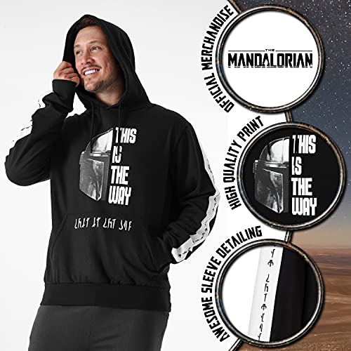 Disney Sudadera Hombre The Mandalorian, Sudaderas Hombres con Capucha, Ropa Hombre S - 3XL (XL)