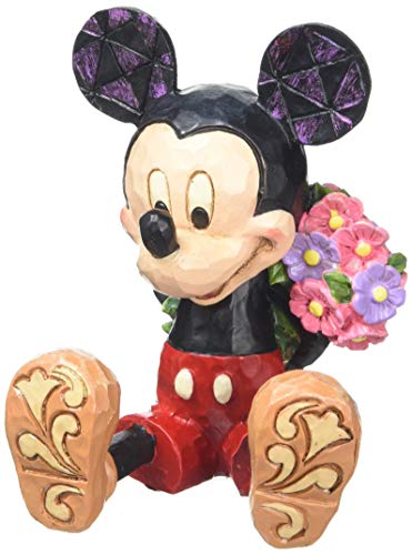 Disney Traditions, Figura de Mickey con ramo de flores, para coleccionar, Enesco